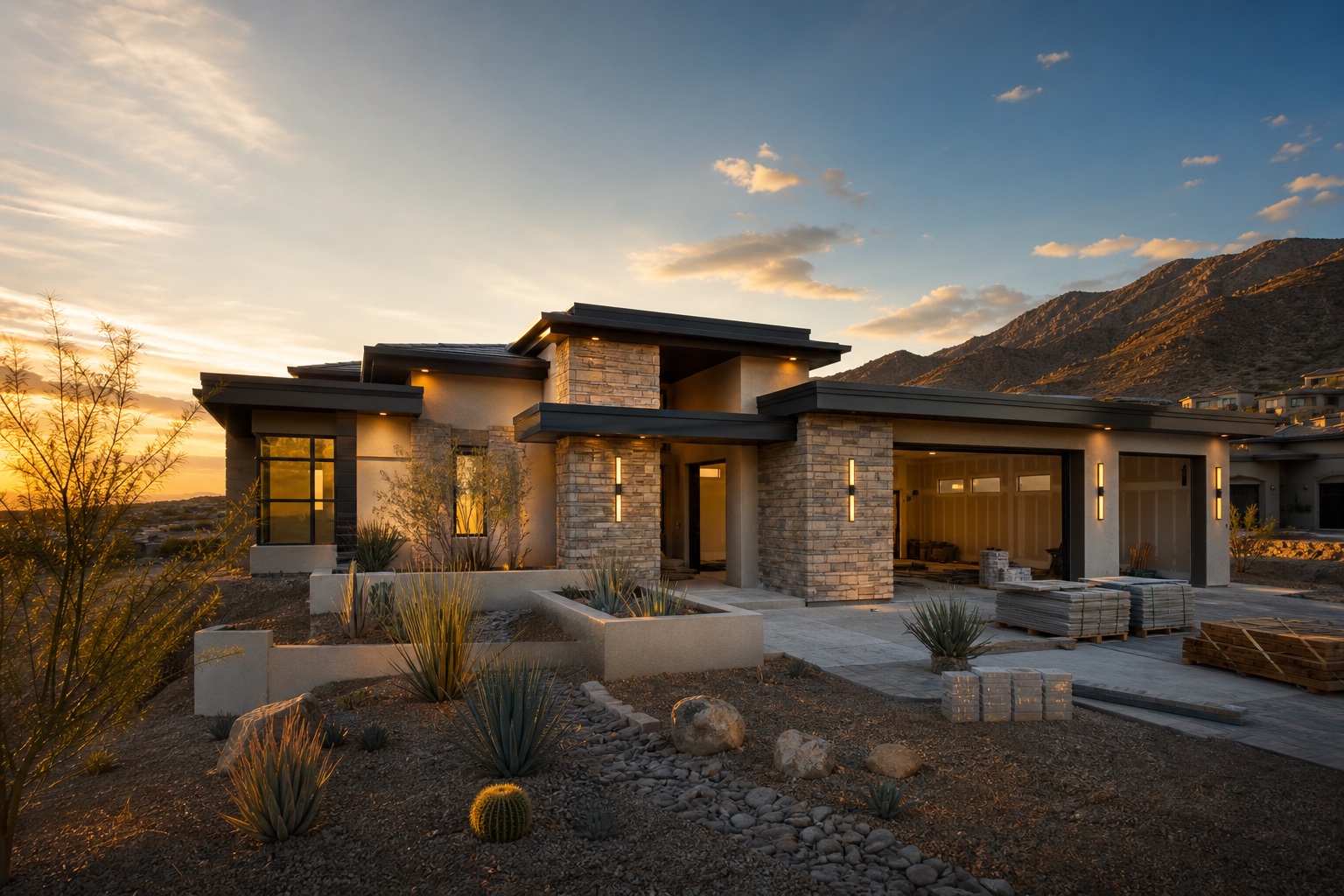 Las Vegas custom home exterior